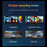 K2 kamera na deskę rozdzielczą 4K 2160P lusterko samochodowe nagrywanie wideo Carplay i Android automatyczne połączenie bezprzewodowe 5G WiFi nawigacja GPS Dashboard DVRs 6